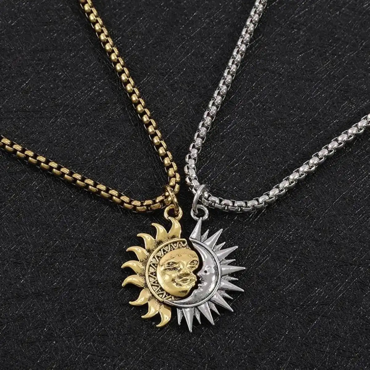 Sun Moon Friendship Necklace
