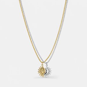Sun Moon Friendship Necklace